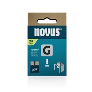 Novus Novus Platte draadnieten - G type 11 - 8 mm - 1200 stuks - 042-0796 - 1