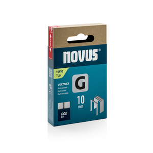 Novus Novus Platte draadnieten - G type 11 - 10 mm - 600 stuks - 042-0797 - 0