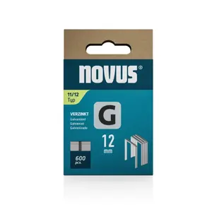 Novus Novus Platte draadnieten - G type 11 - 12 mm - 600 stuks - 042-0798 - 1