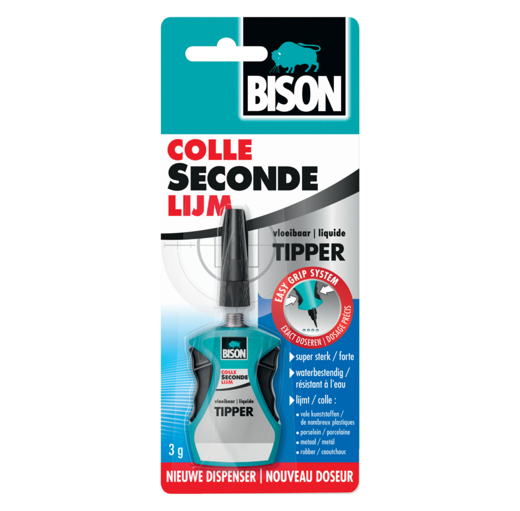 Bison Bison Secondelijm - 3 gram - tipper - 6302066