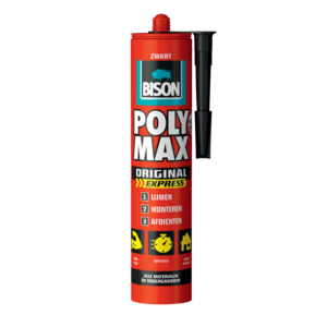 Bison Bison POLY MAX® Express montagekit - zwart - 425 gram - koker - 6309304 - 0