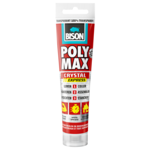 Bison Bison POLY MAX® Crystal Express montagekit - transparant - 115 gram - tube - 6300417 - 0