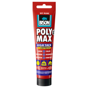 Bison Bison POLY MAX® High Tack Express - wit - 165 gram - tube - 6312640 - 0