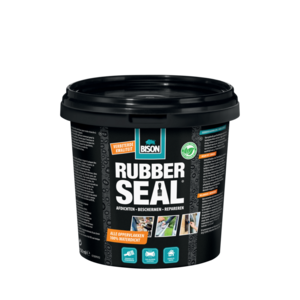 Bison Bison Rubber Seal reparatie pasta - zwart - 750 ml - pot - 6310093 - 0