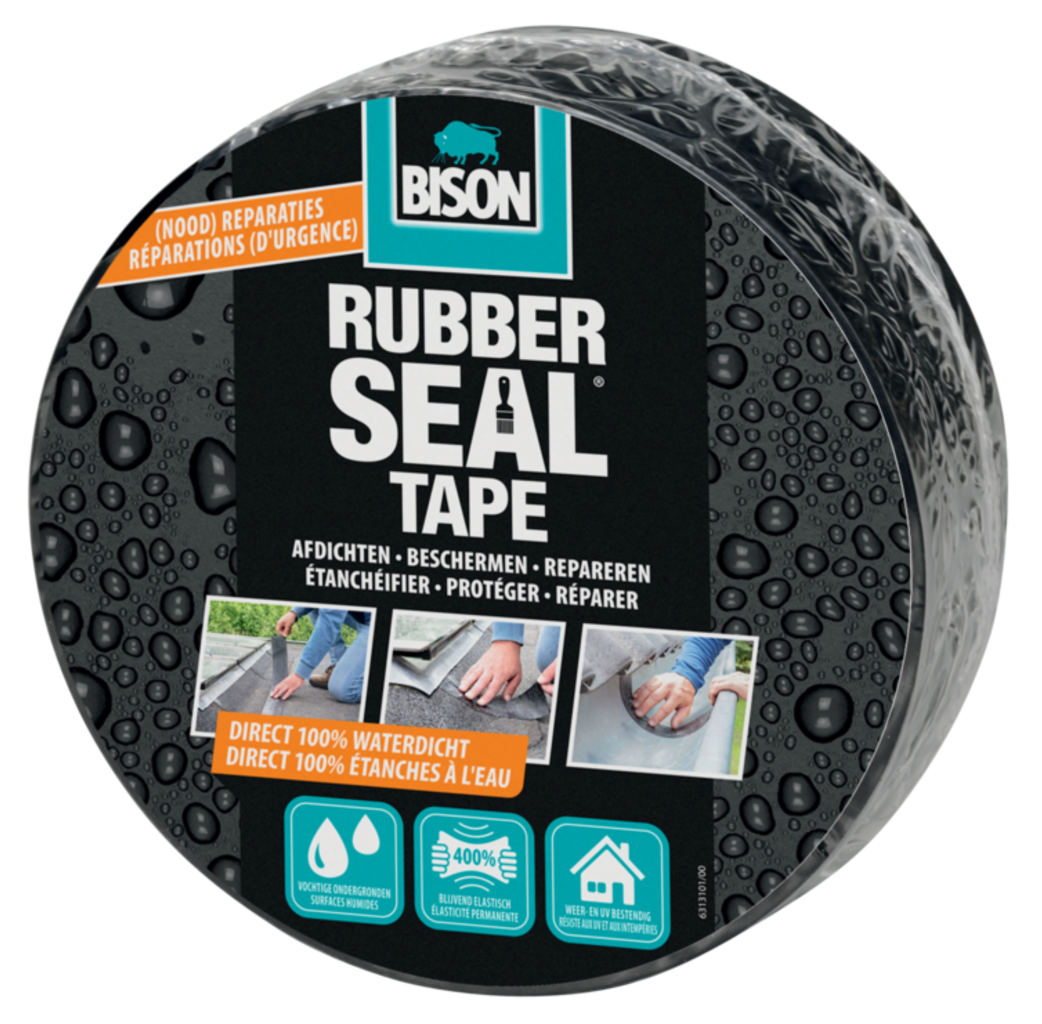Bison Bison Rubber Seal tape - 7,5 cm x 5 meter - 6313100
