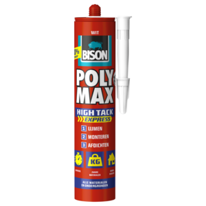 Bison Bison POLY MAX® High Tack Express - wit - 440 gram - koker - 6316015 - 0