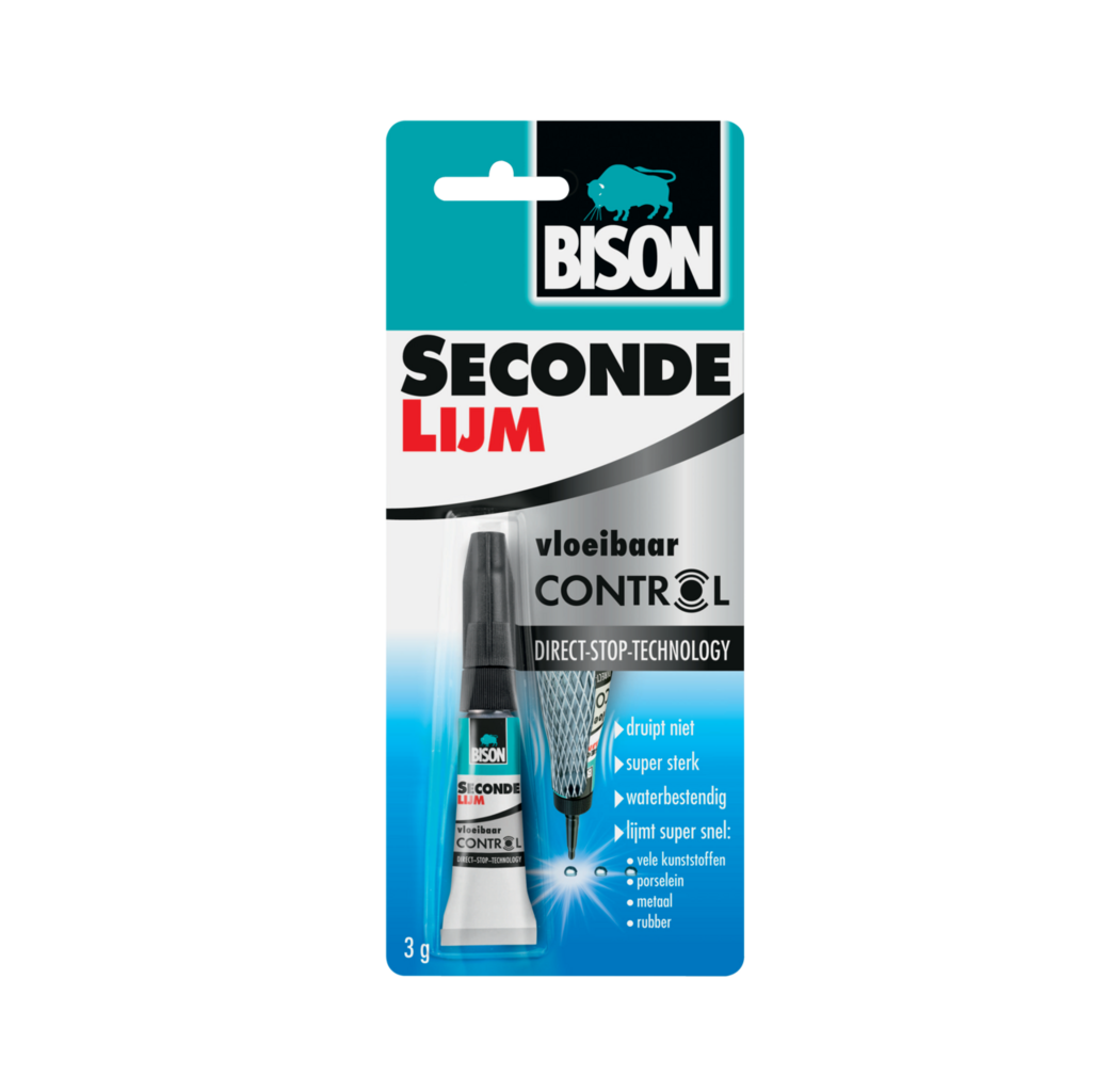 Bison Bison Secondelijm Control - 3 gram - tube - 6311541