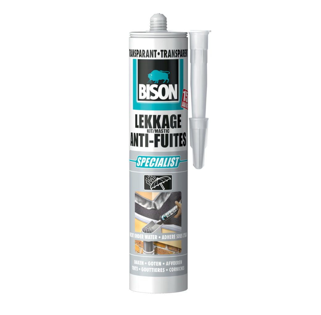 Bison Bison Lekkagekit - transparant - 300 ml - koker - 1491550