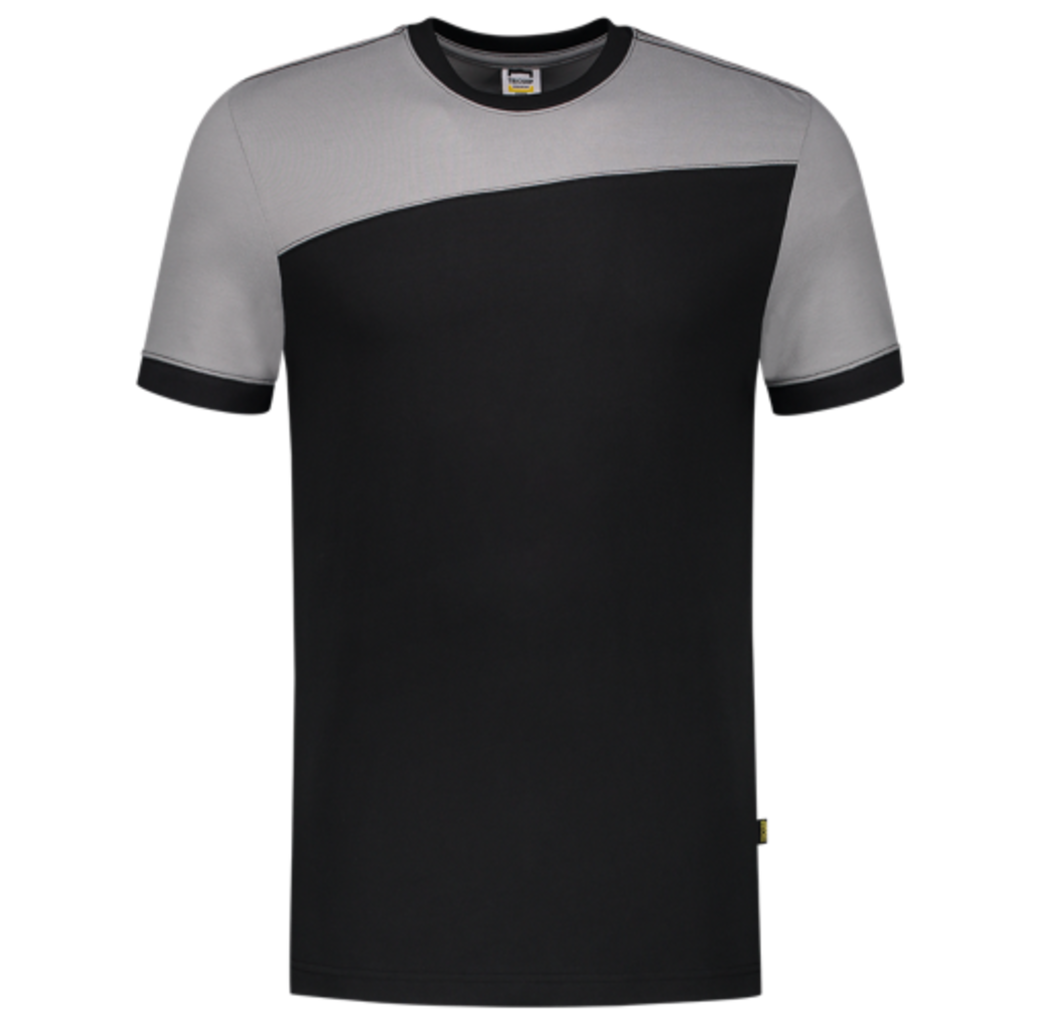 Tricorp Workwear Tricorp 102006 T-shirt Bicolor Naden - Black-Grey