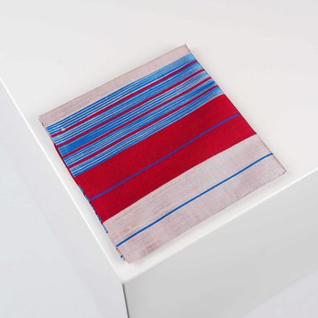 THEPOCKETSQUARE by Gentleman´s Agreement Einstecktuch handgenäht aus Dupionseide - Gestreift