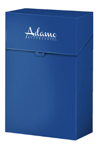 Sigarettendoosje 20 stuks push blauw