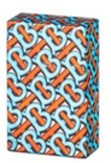 Sigarettendoosje 20 stuks push Luxury blauw-oranje