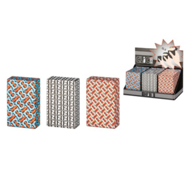 Sigarettendoosje 20 stuks push Luxury zwart-wit