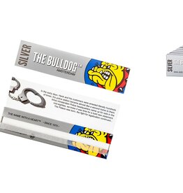 The Bulldog Lange vloei silver + Tip