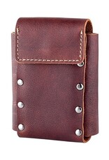 Angelo Sigarettendoosje 20 stuks bruin leder -