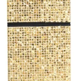 Sigarettendoosje 20 stuks glitter goud