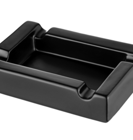 Sigaren asbak mat zwart rechthoek