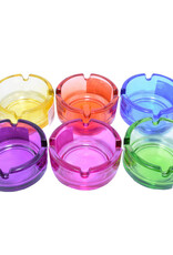 Glazen asbak rond-