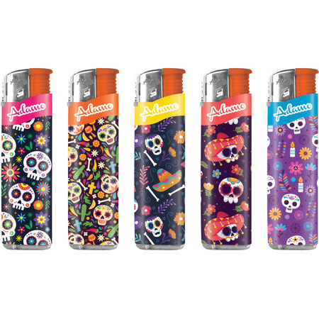 adamo Skull Pattern aansteker 5 X