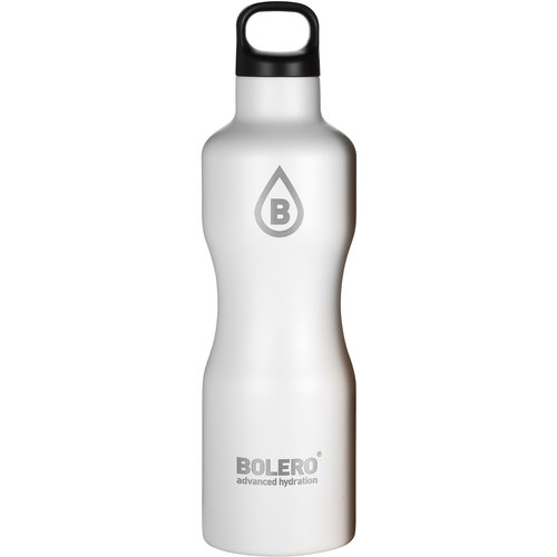  Bolero Bottles Thermosflasche Weiß Edelstahl 750ml 