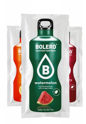 Boisson Bolero, 0 sucres, 0 calories, 79 goûts aromatisés