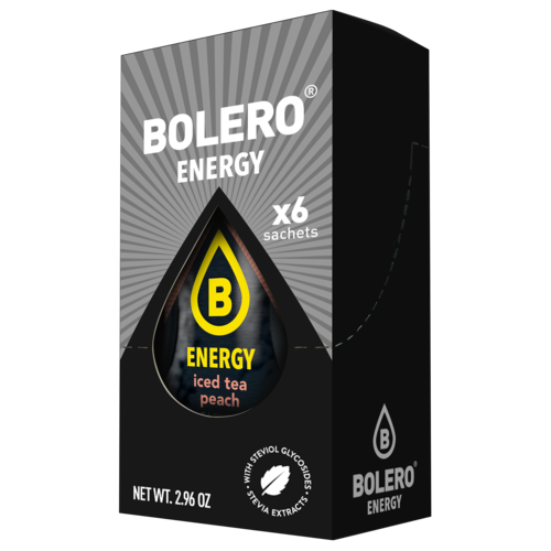  Bolero® ENERGY Iced tea Peach 500ml (6 x 14g) 