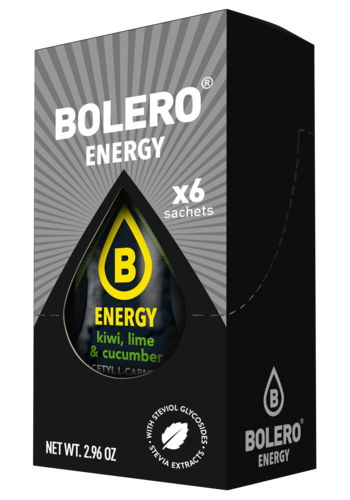  Bolero® ENERGY Kiwi, Lime & Cucumber 500ml (6 x 14g) 