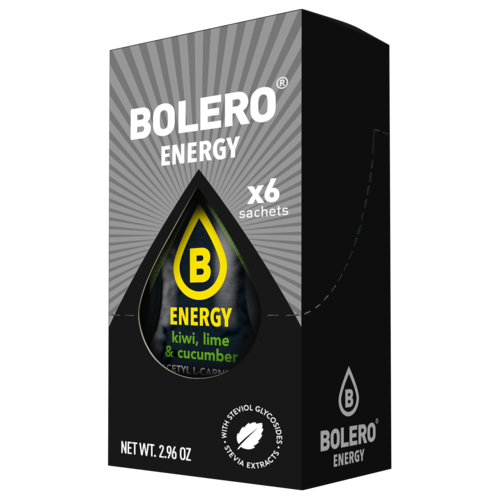 Bolero® ENERGY Kiwi, Lime & Cucumber 500ml (6 x 14g) 