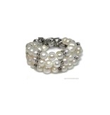 Bijou Gio Design™ Set Stainless Steel Pearl Bracelet and Pearl Necklace