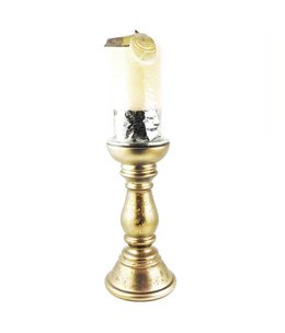 Candlestick Antique Look with Scented Candle