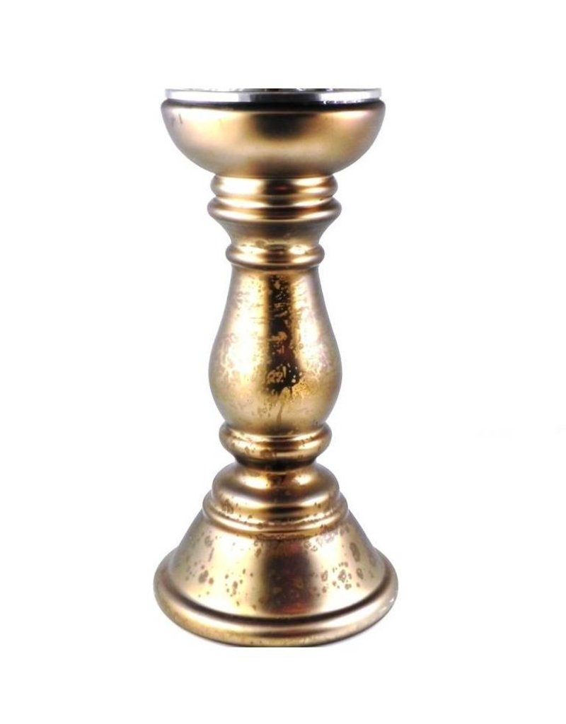Candlestick Antique Look with Scented Candle