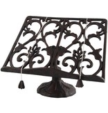 Cast iron cookbook stand with weights - 26.5 x 23 cm