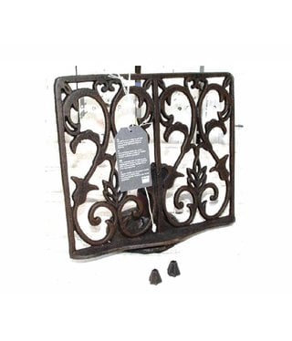 Cast iron cookbook stand with weights - 26.5 x 23 cm