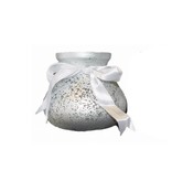 Windlight Silver with Bow - Height 13 cm