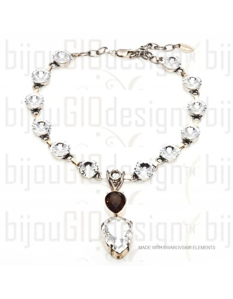 Bijou Gio Design™ Collier Bruin Kristal