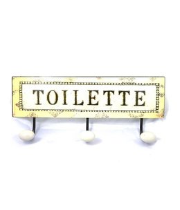 Wandhaak Tekst Toilette