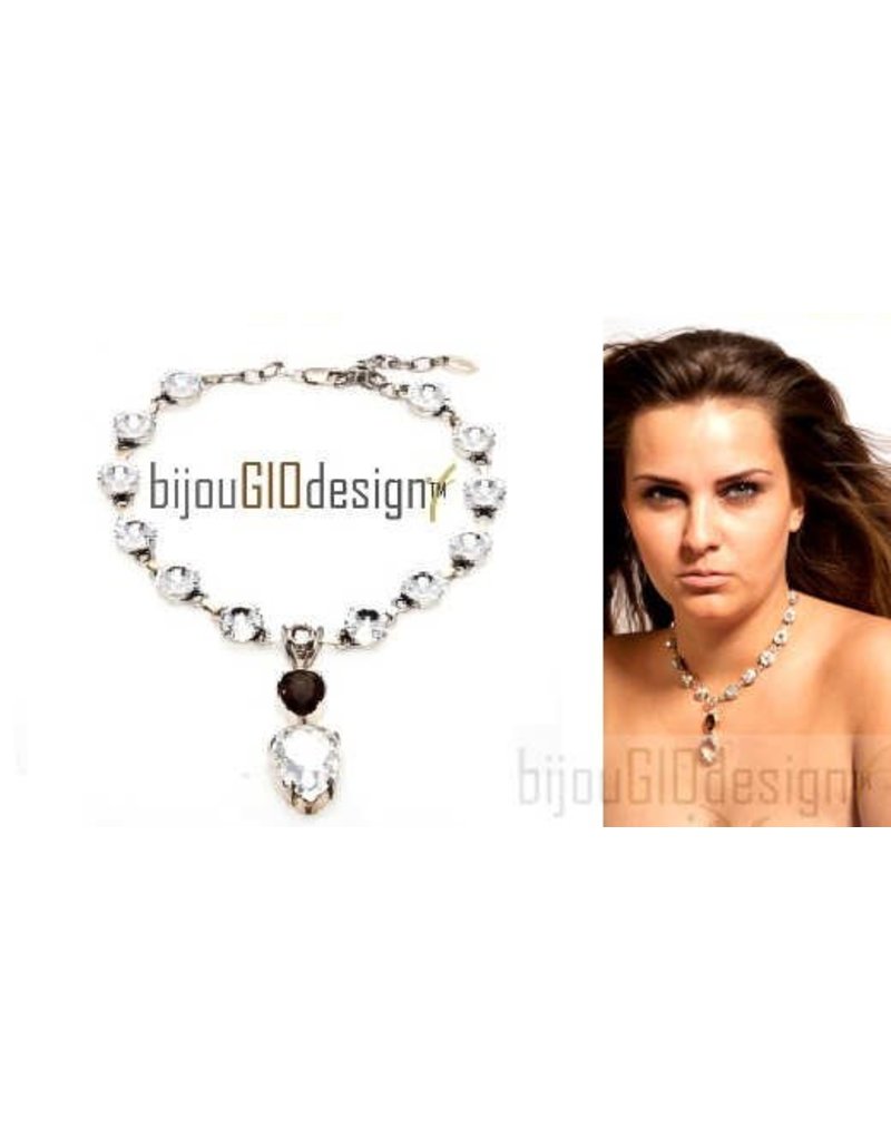 Bijou Gio Design™ Collier Bruin Kristal