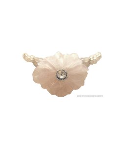 Bijou Gio Design™ Collier Rozenkwarts Bloem