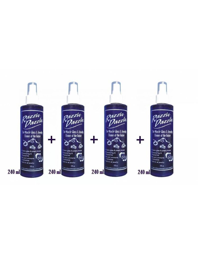 Razzle Dazzle Jewelry Cleaner and Protector - 4 x 240 ml