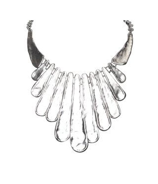 White Silver Metal Necklace