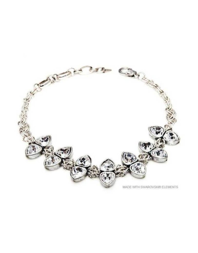 Bijou Gio Design™ Collier Dubbel Kristallen Hartjes