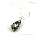 Bijou Gio Design™ Silver Necklace with Swarovski Elements Wing "Silver Night"
