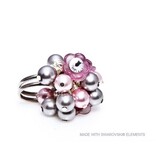 Bijou Gio Design™ Z0910 R03-Grey Pink Flower Ring