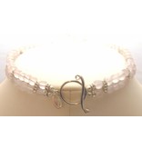 Bijou Gio Design™ Collier Rozenkwarts Bloem Bijou Gio Design™ Collier Rozenkwarts Bloem