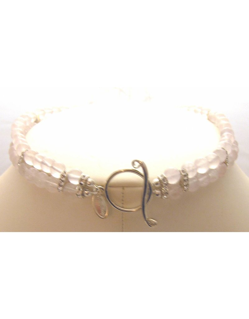 Bijou Gio Design™ Collier Rozenkwarts Bloem