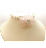 Bijou Gio Design™ Collier Rozenkwarts Bloem Bijou Gio Design™ Collier Rozenkwarts Bloem
