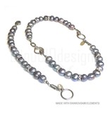 Bijou Gio Design™ Set Stainless Steel Pearl Bracelet and Pearl Necklace