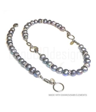 Bijou Gio Design™ Set RVS Parelarmband en Parelcollier