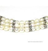 Bijou Gio Design™ Set Stainless Steel Pearl Bracelet and Pearl Necklace