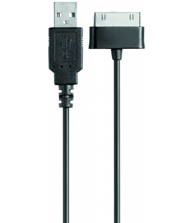 Mobiparts Mobiparts Samsung Galaxy Tab to USB Cable 2.4A 1m Black (bulk)